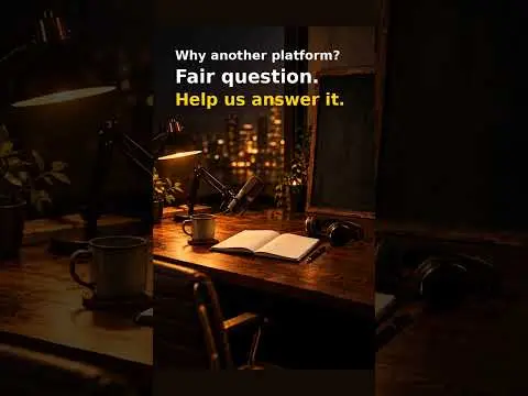 Why Another Platform? Help Us Answer It | The First 100